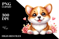 cute Cartoon Corgi PNG Product Image 2