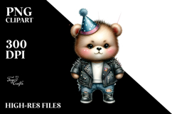 Watercolor Baby Bear PNG Product Image 2