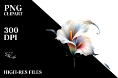 Abstract Calla Lily with Metallic Insertions, Watercolor Product Image 2