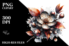 Cherry Blossom Watercolor Clipart Product Image 2