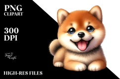 Happy Baby Shiba Inu, Clipart PNG Product Image 2