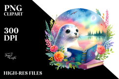 Colorful Book Reading Seal Product Image 2