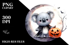Cute Baby Koala Halloween PNG Product Image 2