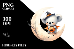 Cute Baby Koala Halloween PNG Product Image 2