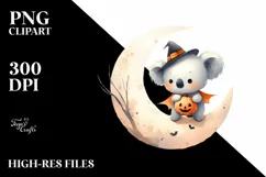 Cute Baby Koala Halloween PNG Product Image 1