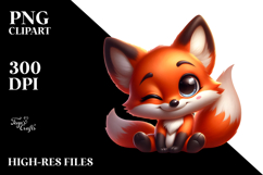 Cute Cartoon Fox PNG Product Image 2
