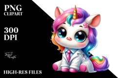 Goofy Baby Unicorn in Lab Coat Product Image 2