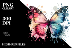 Splash Butterfly PNG Product Image 2