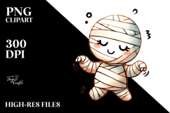 Scared Mummy PNG Product Image 2