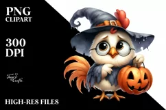 Funny Rooster in Halloween | Sublimation | Clipart Product Image 3
