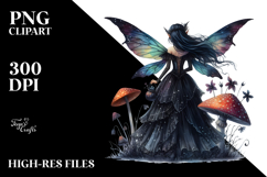 Gothic Fairy on a Mushroom Title Product Image 2