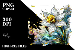 Colorful Daffodil Made of PNG Product Image 2