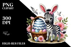 Cute Baby Zebra PNG Product Image 2
