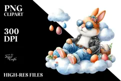 Happy Bunny in Sunglasses, PNG Product Image 2