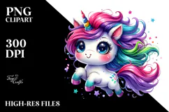 Cute Baby Unicorn PNG Product Image 2