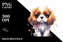 Expressive Puppy with Rain Coat PNG Product Image 1