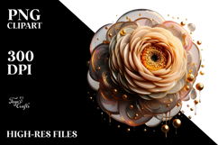 Abstract y Flower Sublimation Clipart Product Image 2