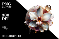 Abstract Orchid PNG Product Image 2