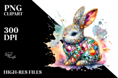 Colorful Bunny Made of Diamonds Title Product Image 2