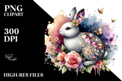 Colorful Bunny Made of Diamonds Title Product Image 2