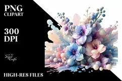 Glossy Delphinium Made of | Clipart Product Image 3
