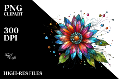 Stained Daisy Material PNG Product Image 2