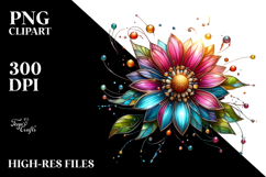 Stained Daisy Material PNG Product Image 2