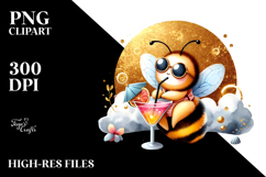 Cute Bee with Beachwear PNG Product Image 2