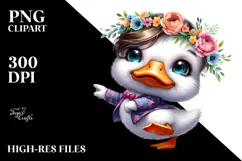 Funny Baby Duck, High-Res PNG Product Image 2