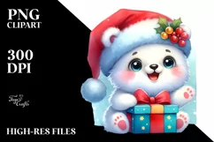 Expressive Baby Polar Bear, Transparent PNG Product Image 3