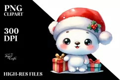 Expressive Baby Polar Bear, Transparent PNG Product Image 1