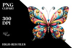 Colorfull Butterfly | Sublimation Clipart Product Image 1