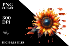 Watercolor Vintage Dirty Sunflower with Confetti, 20 oz Product Image 2