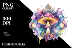 Vibrant Magical Celestial Mushroom Title Product Image 2