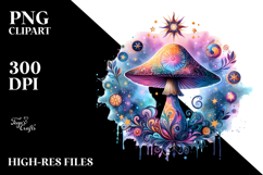 Vibrant Magical Celestial Mushroom Title Product Image 2