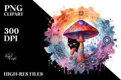 Vibrant Magical Celestial Mushroom Title Product Image 2