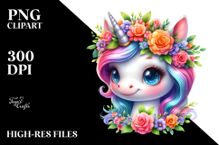Vibrant Baby Unicorn PNG Product Image 2