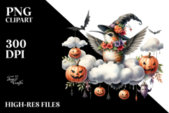 Hummingbird for Halloween PNG Product Image 2