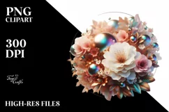 Abstract Shiny Rhododendron | Sublimation | Clipart Product Image 1
