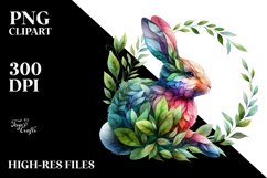 Abstract Bunny PNG Product Image 3
