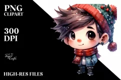 Winter Caricature with Punk Haircut Product Image 2