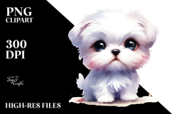 Expressive Baby Maltese PNG Product Image 2
