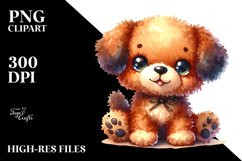 Vibrant Plush Dog Smiling | Clipart Product Image 1