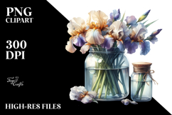 Jar with Large Iris Product Image 2