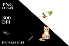 Colorful Cat House with Large Fruit | Clipart Product Image 3