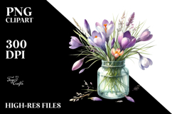 Jar with Large Crocus Product Image 2