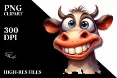 Funny Ox with Goofy Smile | Clipart Product Image 3