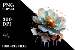 Abstract y Flower Sublimation Clipart Product Image 2