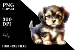 Digital Painting of Baby Puppy Product Image 2