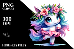Cute Unicorn Dancing PNG Product Image 2